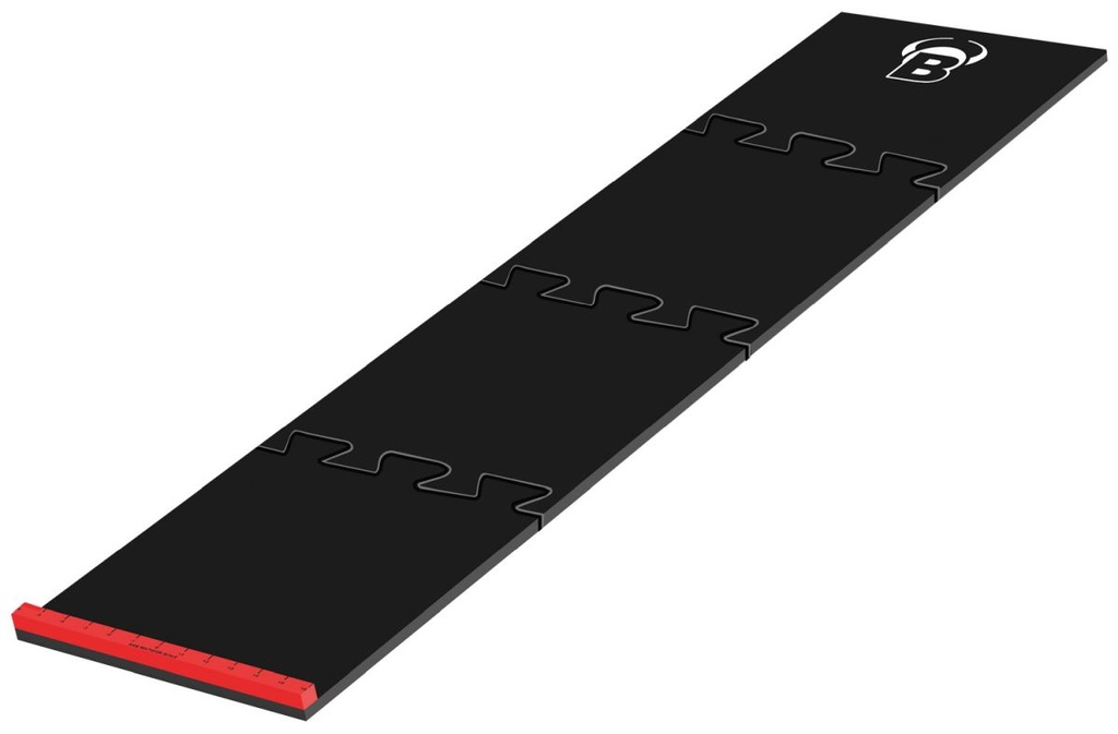 [67803] BULL'S Dart Mat, Puzzle Matte, Schaumstoff, inkl. Oche, 2,37 Meter