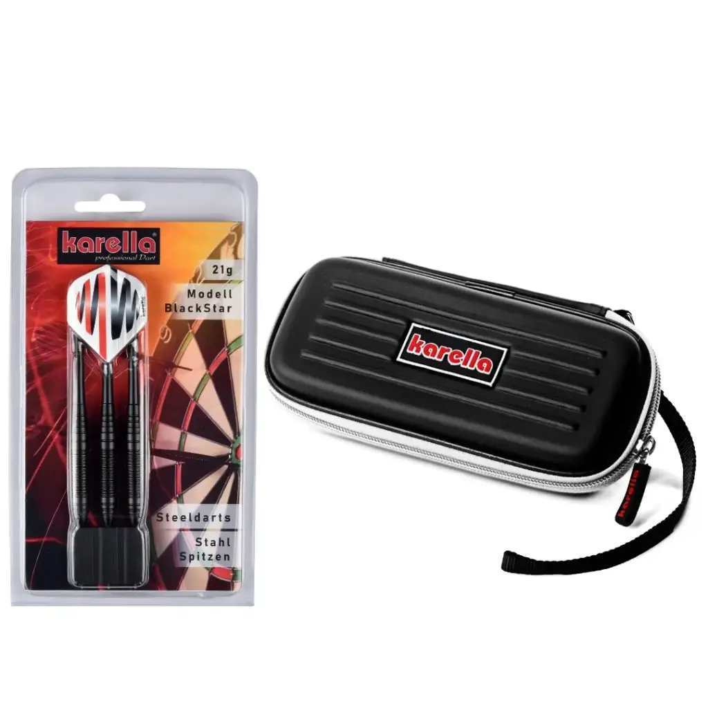 [827001] Dartset Winner Blackstar Steel inklusive Dartcase 21g