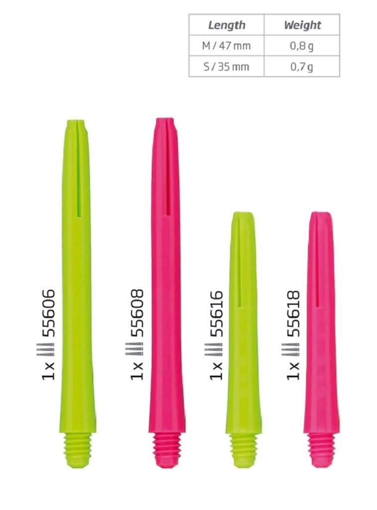 [55606] BULL'S Neon Nylon Shaft (m/grün)