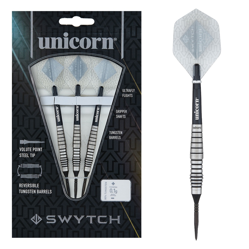 [27930] Unicorn Swytch Steel Darts Schwarz (21 Gr.)