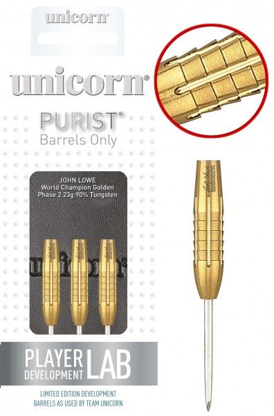 [27348] Unicorn Golden John Lowe Purist Steel Barrels (21 Gr.)