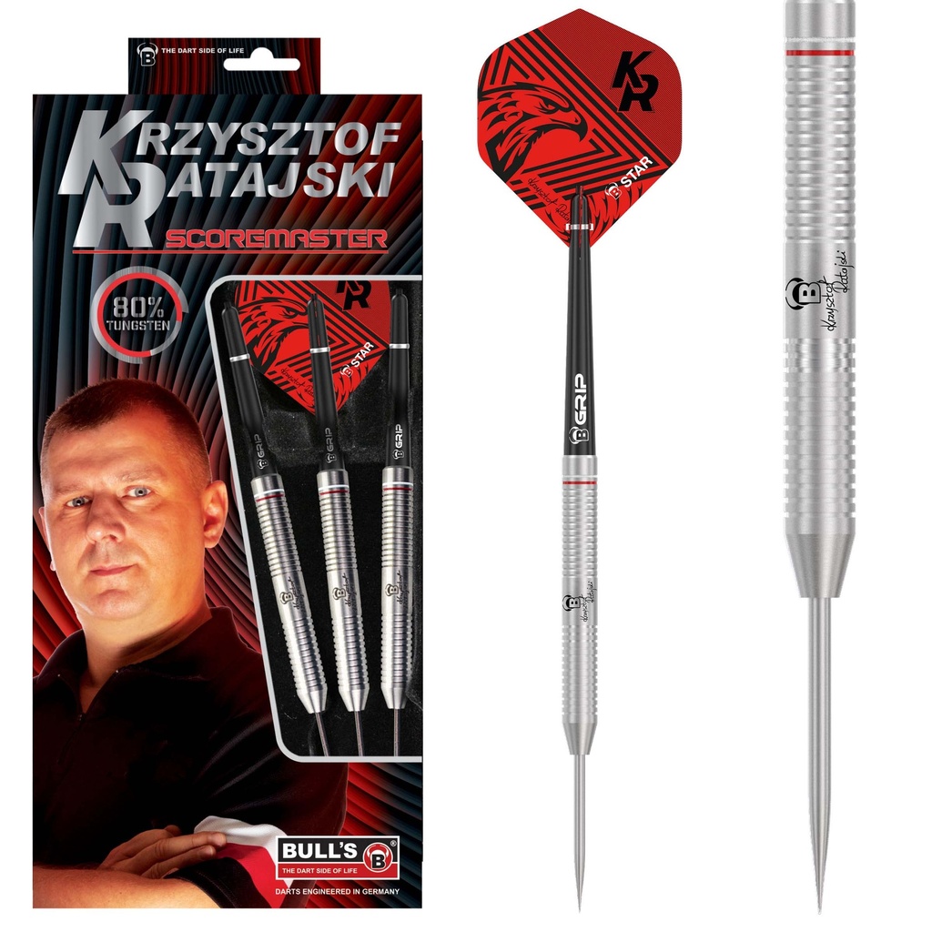 [14712] BULL'S Krzysztof Ratajski Scoremaster Steel Dart (22 Gr.)