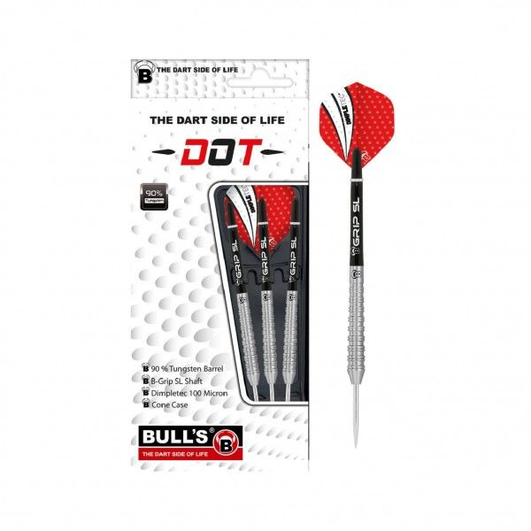 [13232] BULL'S Dot D3 90% Tungsten Steel Dart (22 Gr.)