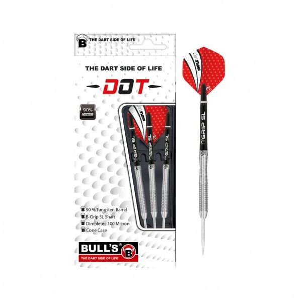 [13222] BULL'S Dot D2 90% Tungsten Steel Dart (22 Gr.)