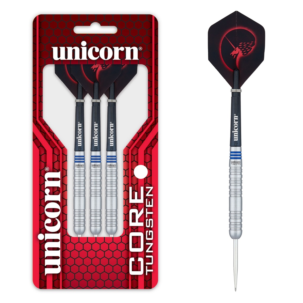 [07910] Unicorn Core Tungsten Style 1 Steel Darts (22 Gr.)