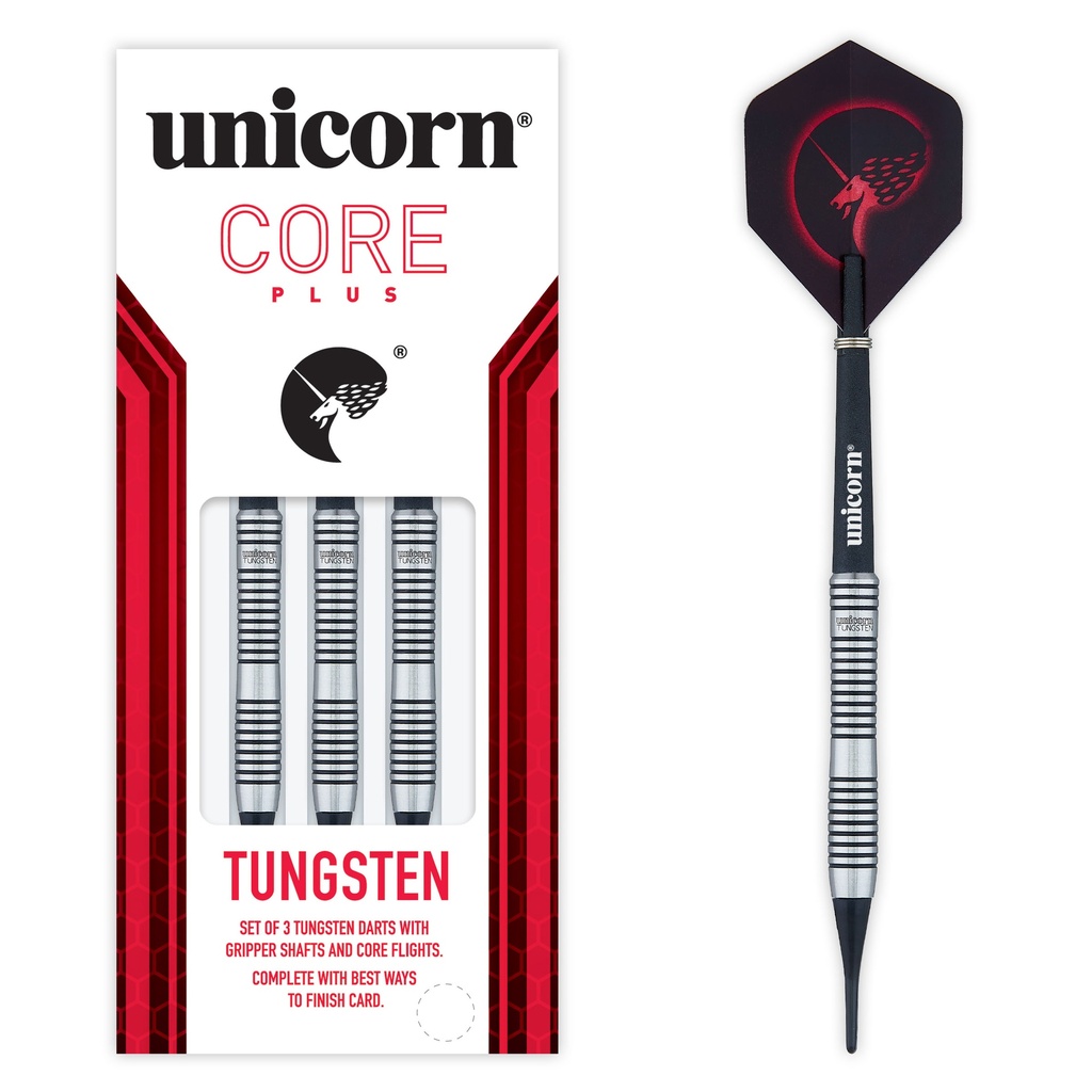 [04281] Unicorn Core Plus Tungsten Style 1 Softdarts (20 Gr.)