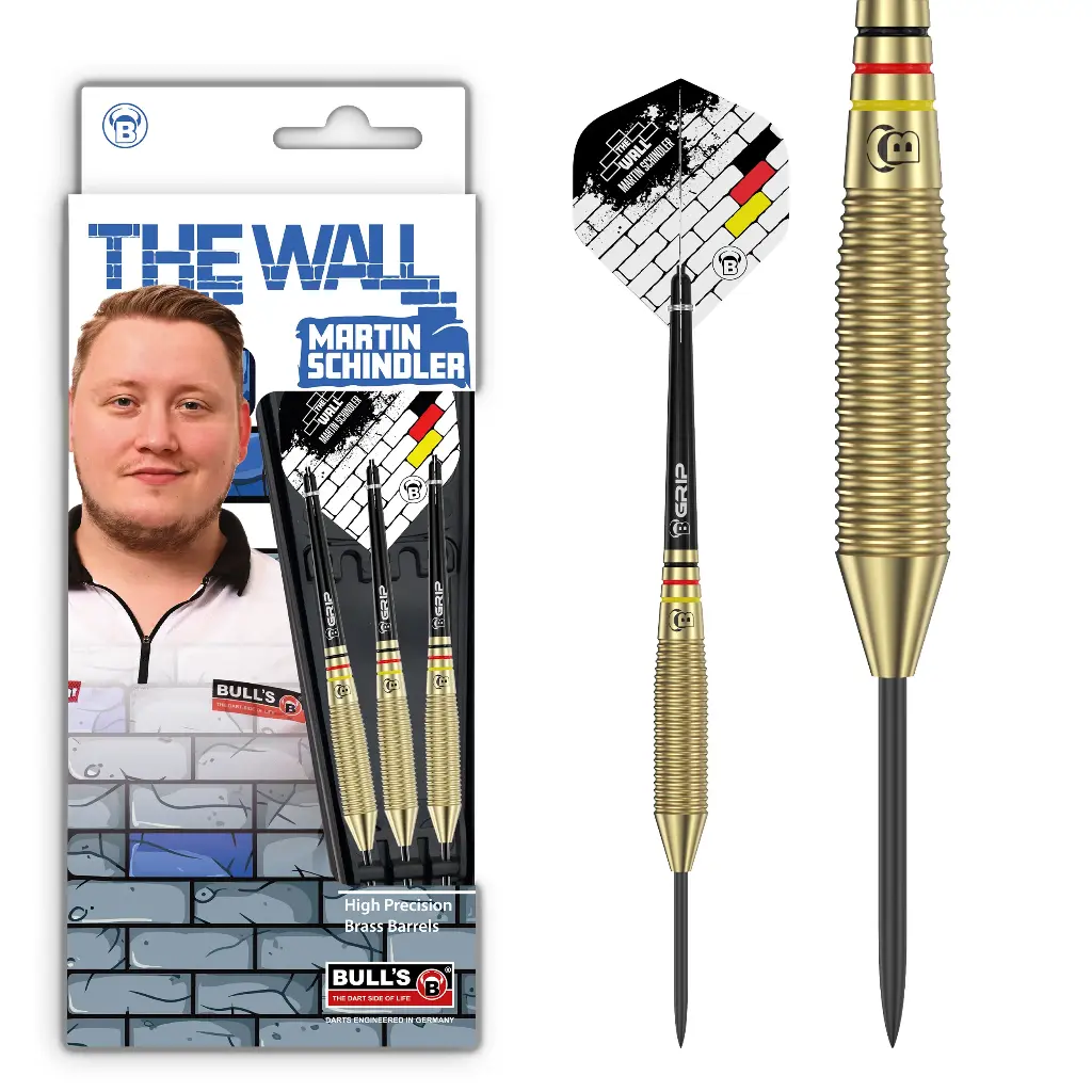 [12131] BULL'S Martin Schindler Natural Brass Steel Dart (21 g)