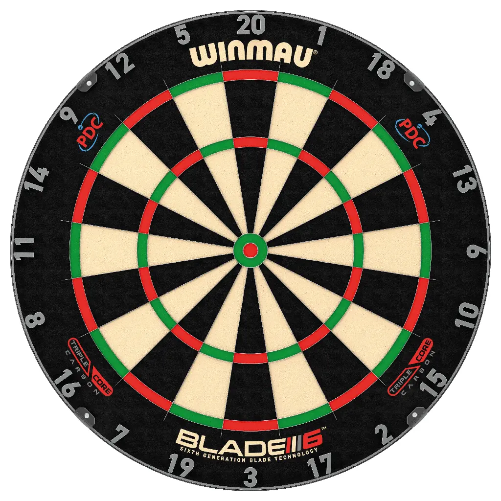 [806908] Dartboard Winmau Blade 6 Triple Core Carbon PDC