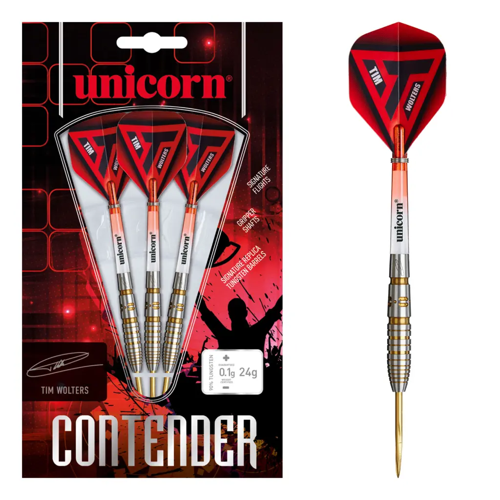 [01331] Unicorn Contender Tim Wolters 24g Steel Tip 90% Tungsten