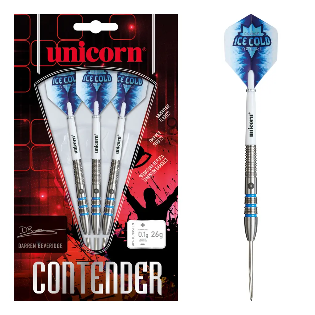 [01328] Unicorn Contender Darren Beveridge 26g Steel Tip 90% Tungsten