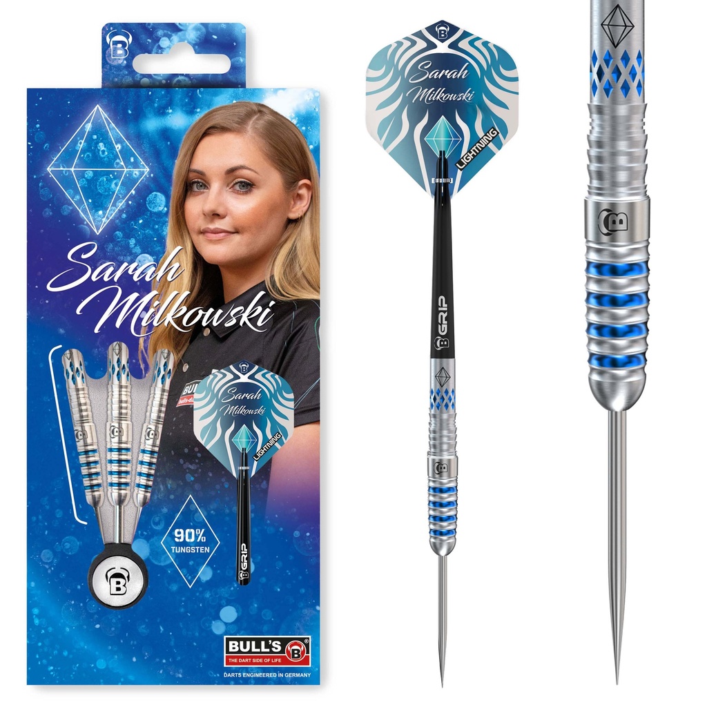 [14622] BULL'S Sarah Milkowski Steel Dart (22 Gr.)
