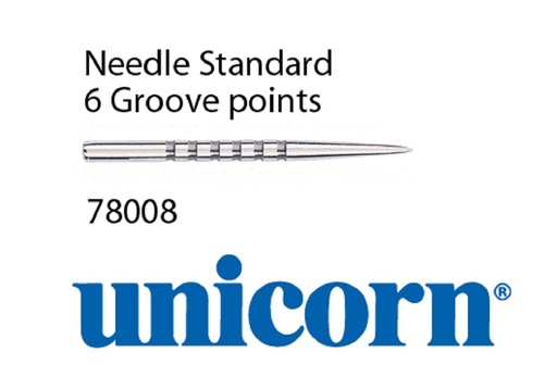 [78008] Unicorn Volute Gold Replacement Steel Points