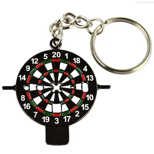 [806002] Dartschlüssel Karella Dartboard als Schlüsselanhänger